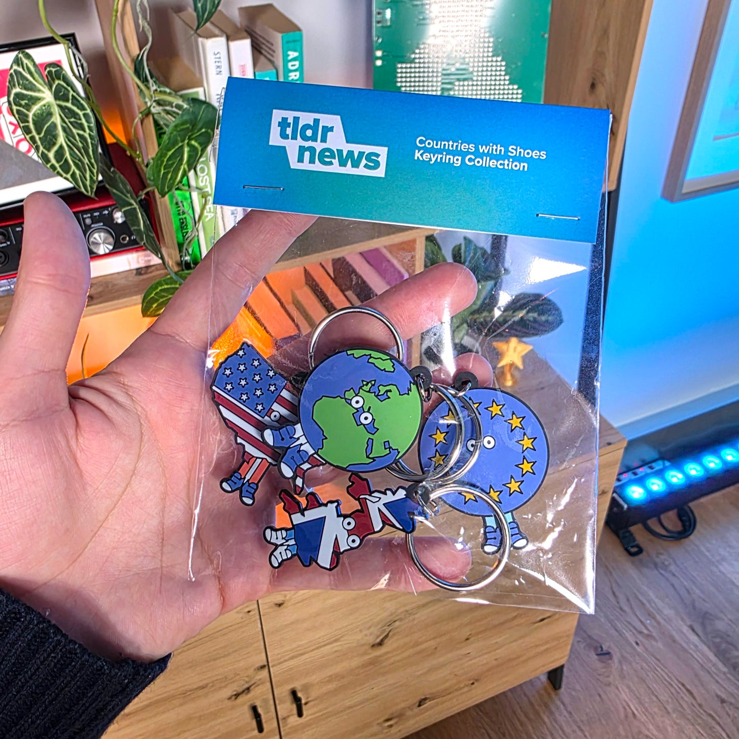 Countries with Shoes Keyring Set